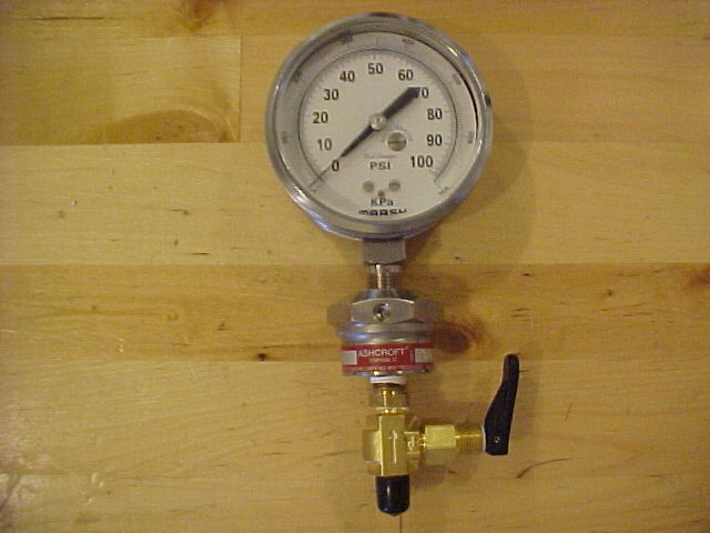 Portable 3" hand pressure tester 0-100 psi